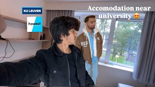 My first vlog in belgium😍 Stuvo housing societyroom tour accodomodation in belgium [upl. by Kyl]