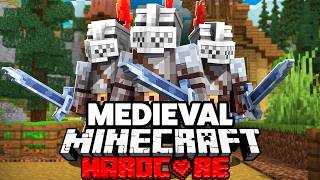 100 Players Simulate Medieval Civilizations in Minecraft [upl. by Einnad]