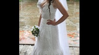 vestidos de boda tejidos en crochet  tejidos y ganchillo [upl. by Shoshana]