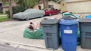 Aftermath of Helene in New Port Richey Gulf Shores neighborhood one day before Milton arrives [upl. by Rosie360]