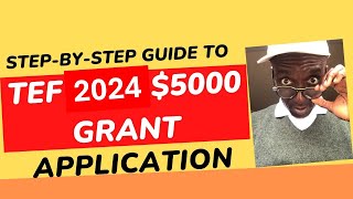 StepbyStep Guide to Applying for the TEF 2024 Tony Elumelu Foundation 5000 Grant [upl. by Vittoria]