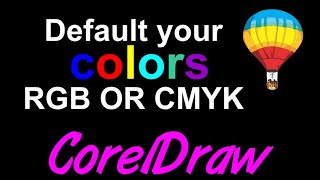 CorelDraw Tips amp Tricks SET and make your COLOR DEFAULT [upl. by Safko]