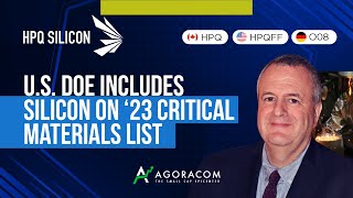 HPQ Applauds Inclusion of Silicon in US Department of Energy’s 23 Critical Materials List [upl. by Telfore]