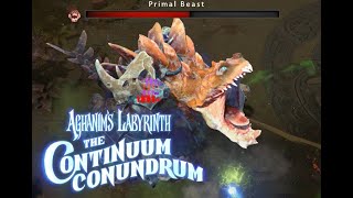 DOTA 2 BOSS FIGHT PRIMAL BEAST  Aghanims Labyrinth quotThe Continuum Conundrumquot [upl. by Oslec]