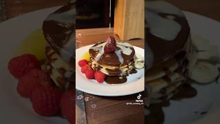 The fluffiest homemade pancakes pancake fluffy pancakes homemade yummy sweet breakfastideas [upl. by Ahsercel]