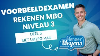 Voorbeeldexamen Rekenen MBO Niveau 2  Deel 5  Nieuwe rekeneisen [upl. by Tutankhamen]