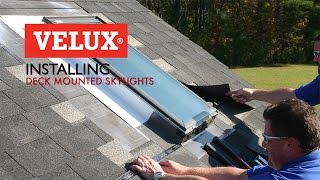 VELUX Install Video  Deck Mounted Skylights [upl. by Yrrek]