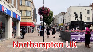 Walking in Northampton Town Centre UK  July 2022 [upl. by Ordnaxela]