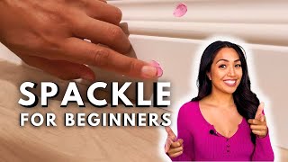 How To Spackle Wall Holes For Beginners  Easy DIY Wall Repair Tutorial [upl. by Trilbee]