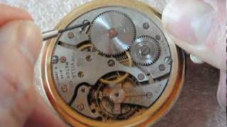 How to unwind a pocket watch mainspring [upl. by Divd]