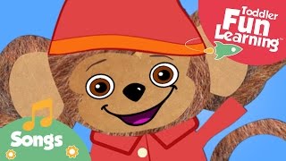 Five Little Monkeys Jumping on the Bed  Songs for toddlers  Toddler Fun Learning [upl. by Lindsey867]