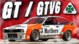 Versiones ALFA ROMEO ALFETTA GT  GTV6 de COMPETICIÓN 🍀 [upl. by Barney231]