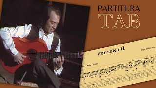 Por soleá II  Pepe Habichuela partituraTAB 🎼 [upl. by Anaigroeg]