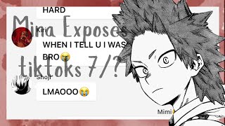 Mina Exposes tiktoks7Kirishimaఌ [upl. by Erbua]