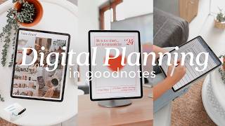 ✏️🎧 20 Tips for Digital Planning in Goodnotes  stickers colors text etc [upl. by Aurthur884]