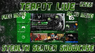 NEW Teapot Live Stealth Server Showcase RGHJTAG NO KV MODE 2023 [upl. by Notfilc]