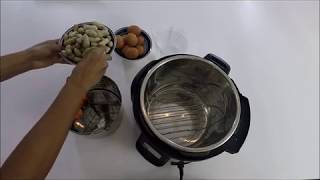 Instant Pot Healthy Recipe For Beginners  Eggs Peanuts and Vegetables using Chiboz SteamerDivider [upl. by Bee741]