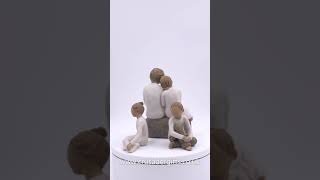 Willow Tree Figurines Set Grandmother with Three Grandchildren Option 3 [upl. by Ahsirpac]