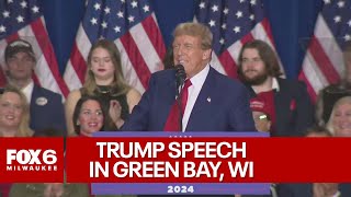 Former President Trump Wisconsin visit  FOX6 News Milwaukee [upl. by Aikkan]