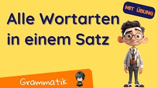 Alle 9 Wortarten ✅ auf einen Blick [upl. by Santana]