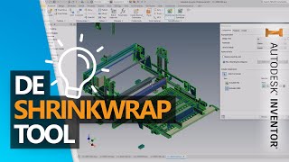 Je samenstelling vereenvoudigen met de Shrinkwrap tool in Inventor [upl. by Elmo]