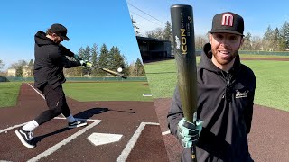 Hitting with the 2023 Rawlings ICON  BBCOR Baseball Bat Review RETURN OF THE GLOWSTICK 😳 [upl. by Ajad489]