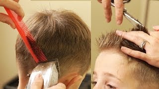 HOW TO CUT BOYS HAIR  Taper Fade Haircut with No attachments [upl. by Acirtal]