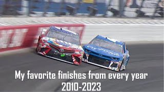 My Favorite NASCAR Finishes From Every Year 20102023 [upl. by Aihsa]