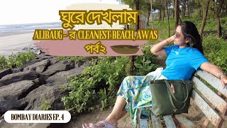 Exploring cleanest amp most secluded beach in Alibag Pt 2  Awas Beach  Madhuvan Farms  Buddha Cafe [upl. by Salis]