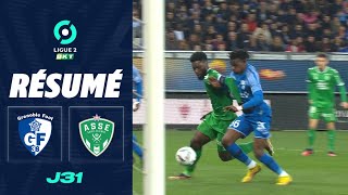 GRENOBLE FOOT 38  AS SAINTÉTIENNE 0  2  Résumé  GF38  ASSE  20222023 [upl. by Yenahpets]