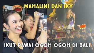 RIZKY FEBIAN DAN MAHALINI IKUT PAWAI OGOH OGOH DI BALI [upl. by Nnaihs]