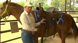 How to Saddle a Horse Western Style [upl. by Hartley]