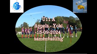 Korfbal U11A Appels  Joki 15092024 samenvatting [upl. by Eylsel589]