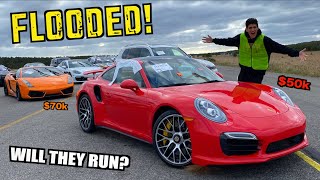 Buying FLOODED Supercars at Salvage Auction for CHEAP [upl. by Eitac]