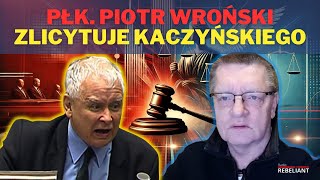 Płk Piotr Wroński zlicytuję Kaczyńskiego Skandal z ustawą dezubekizacyjną [upl. by Lunn]