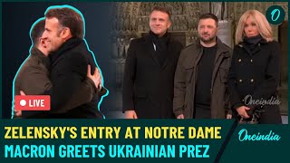 Macron Hosts Zelensky and Trump at Élysée Palace in Paris on sidelines of NotreDame Opening [upl. by Antebi]