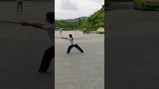 Wudang Kungfu  Zi Wu Suo Hou Spear [upl. by Filler]