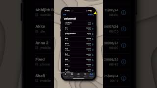 How to set custom voice mail in iPhone iphone [upl. by Enaillil]