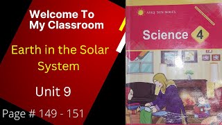 Grade 4 science I Afaq sun series class 4 science unit 9 Earth in the solar system lecture 3 [upl. by Ttimme]