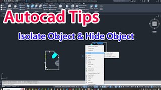 Autocad tips  The difference between Isolate Objects and Hide Objects in Autocad [upl. by Yromas]