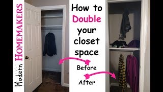 How to double your closet space [upl. by Ahsillek]