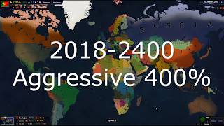 Age of Civilizations 2 Timelapse 20182400 Years Aggressive 400 [upl. by Lothario]