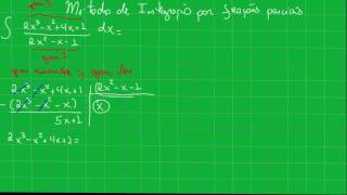 frações parciais quando o numerador tem grau maior que o denominador [upl. by Morice]