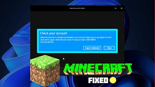 How To Fix Minecraft Launcher is Currently not Available in your account quick fix  2024 [upl. by Ramona702]