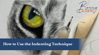 How to Use the Indenting Technique in Your Coloured Pencil Artwork  Top Tips [upl. by Sivi]