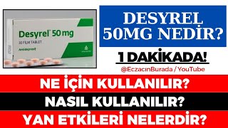 Desyrel 50 MG Tablet Nedir Ne İçin Kullanılır Nasıl Kullanılır Yan Etkileri Nelerdir GÜNCEL [upl. by Isdnyl]