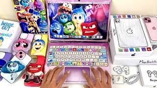 🌸Paper DIY🌸 INSIDE OUT 2 Apple Items BLIND BAG Unboxing How to make Inside Out Iphone Ipad Macbook [upl. by Iran]