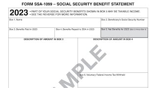 Form SSA1099 walkthrough Social Security Benefit Statement [upl. by Judi]