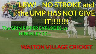 THE FUNNIEST LBW incident I have ever seen surely PLUMB vs HINCKLEY CC  WALTON VILLAGE CRICKET [upl. by Mattheus366]