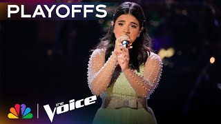 Teenager Julia Roome Performs Cyndi Laupers quotTrue Colorsquot  The Voice Playoffs  NBC [upl. by Ximena211]